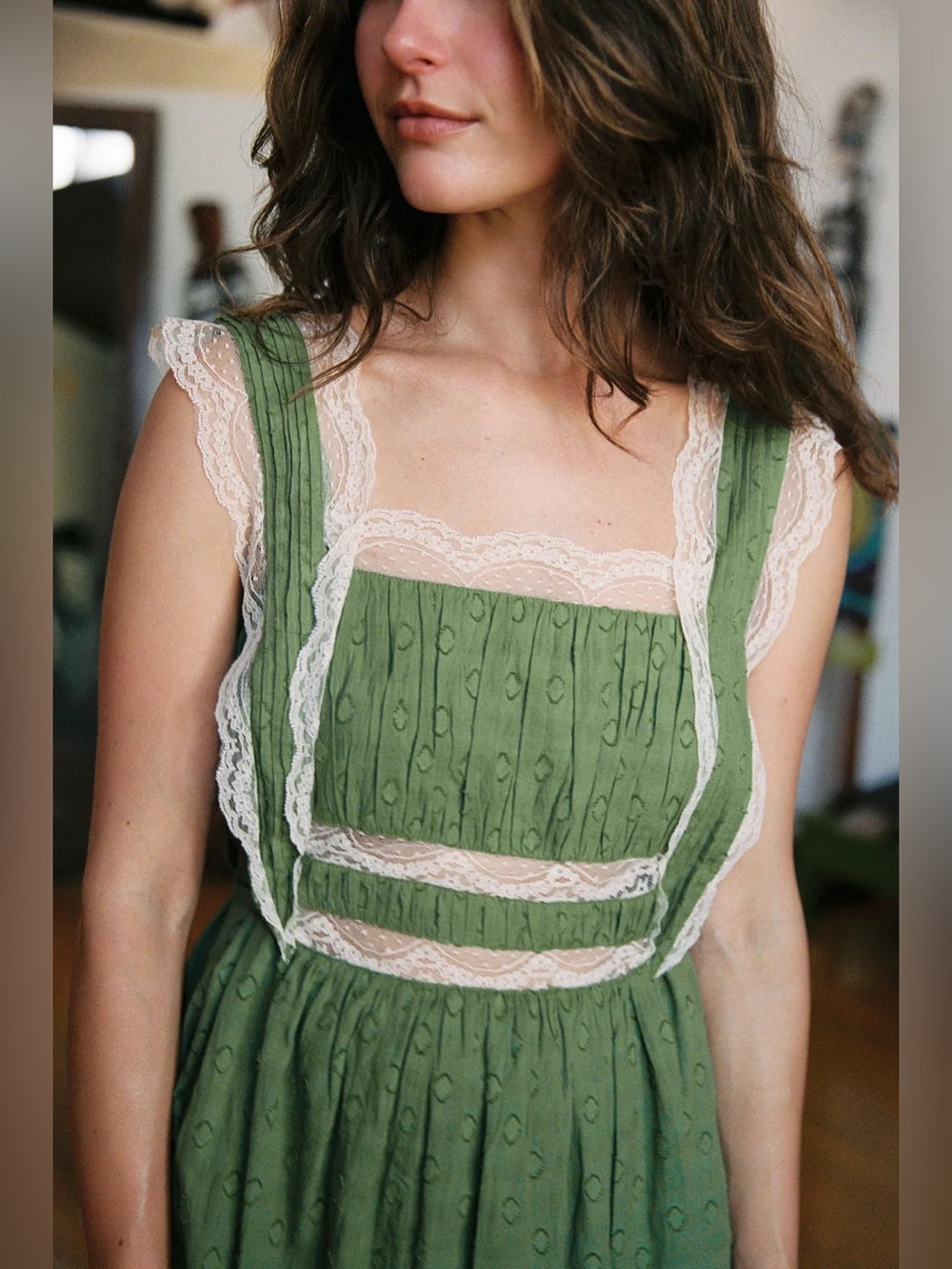 NWOT Christy Dawn The Sanja Dress in Moss L Large